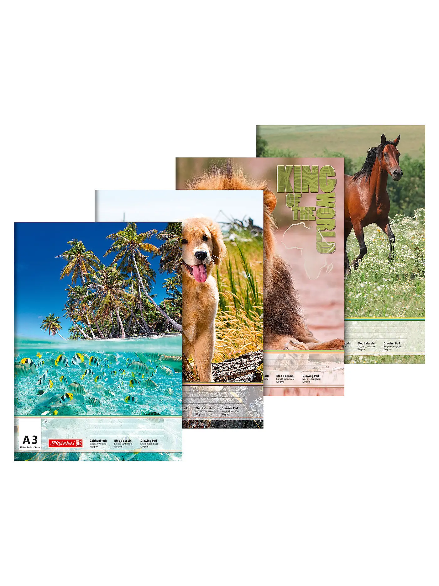 BRUNNEN VERLAG | Zeichenblock A3 -  20 Blatt | 